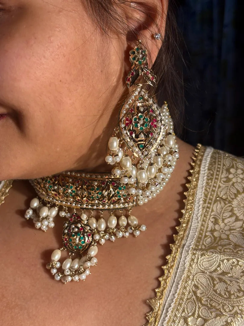 Gulmehar Jadau Choker