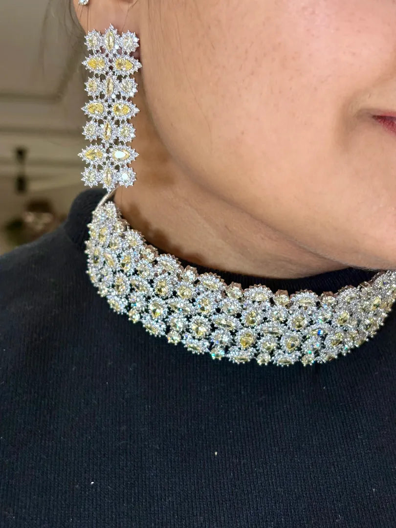 Aurora Ethereal Citrine Choker Set