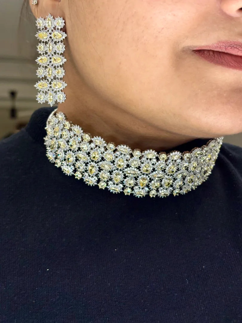 Aurora Ethereal Citrine Choker Set