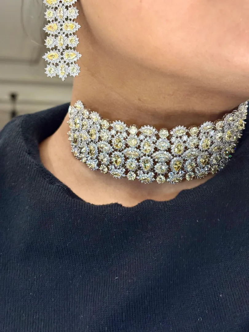 Aurora Ethereal Citrine Choker Set