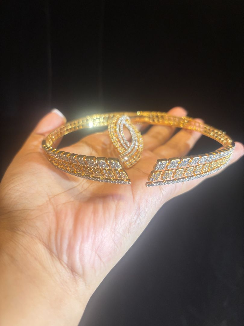 Diamond Studded Wraparound Necklace