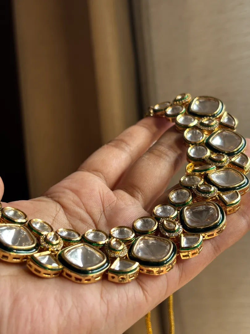 Uncut Kundan Polki Statement Necklace