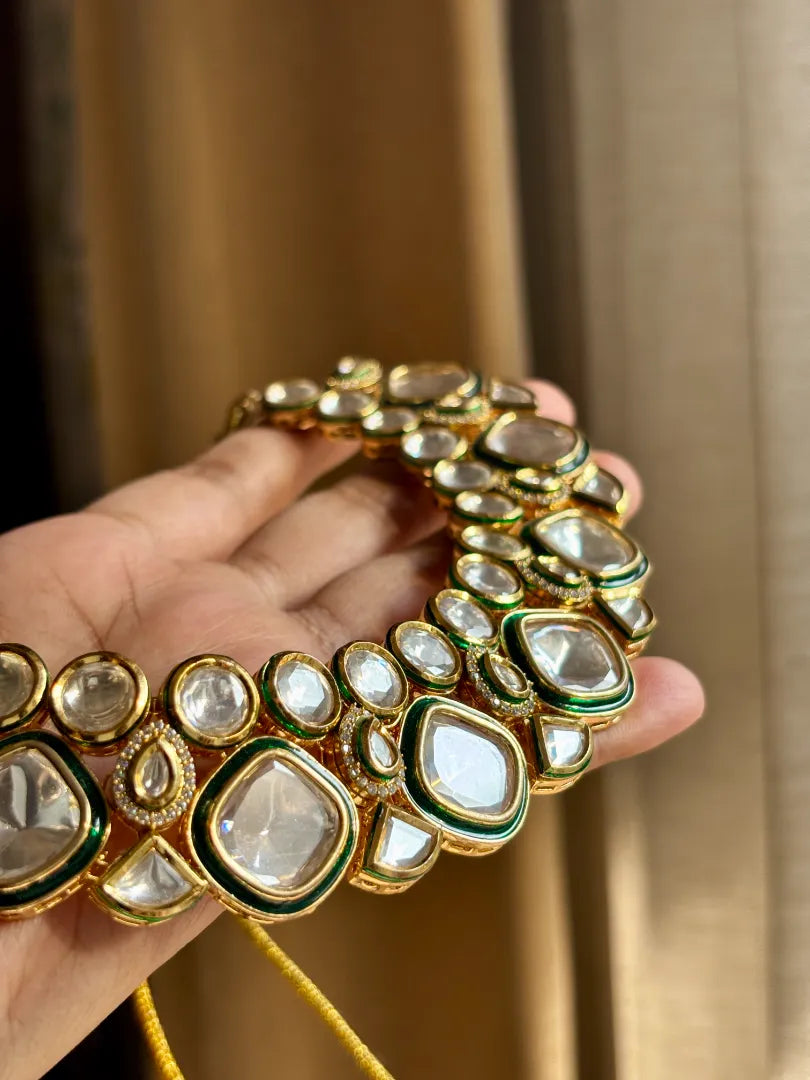 Uncut Kundan Polki Statement Necklace