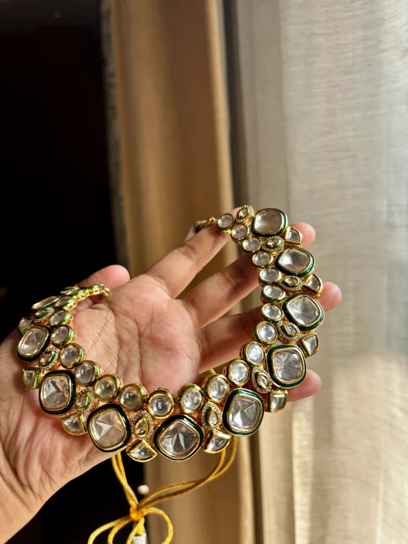 Uncut Kundan Polki Statement Necklace
