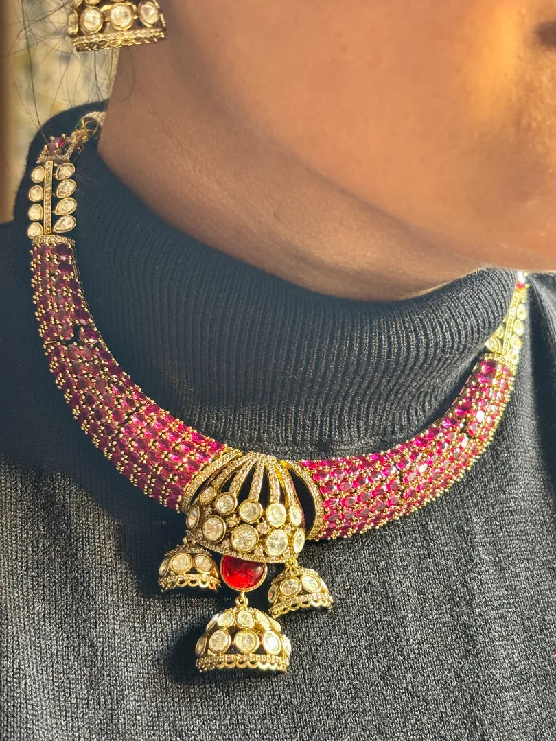 Ruby Hasli Necklace set
