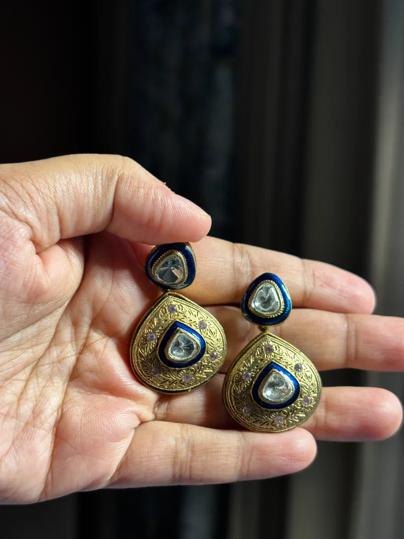 Kanaka Heritage Polki Meenakari Set