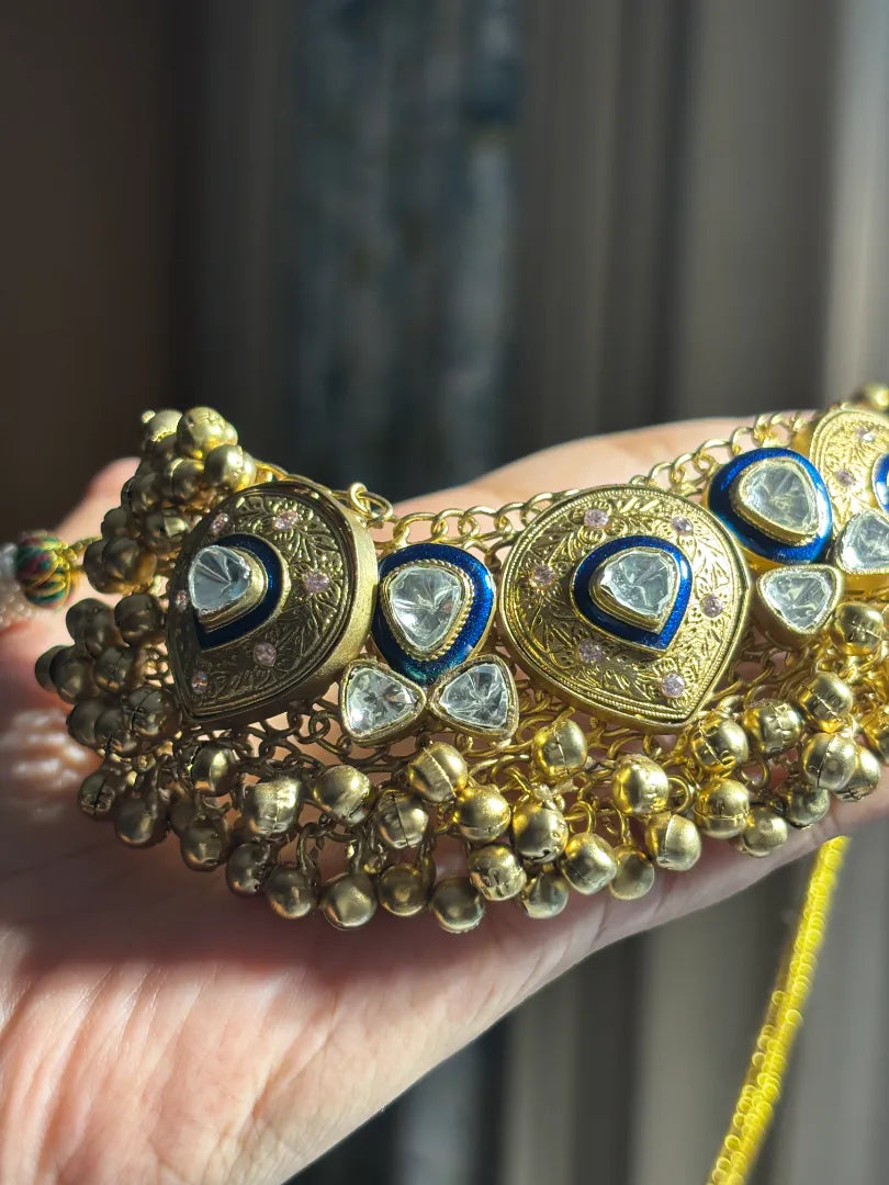 Kanaka Heritage Polki Meenakari Set