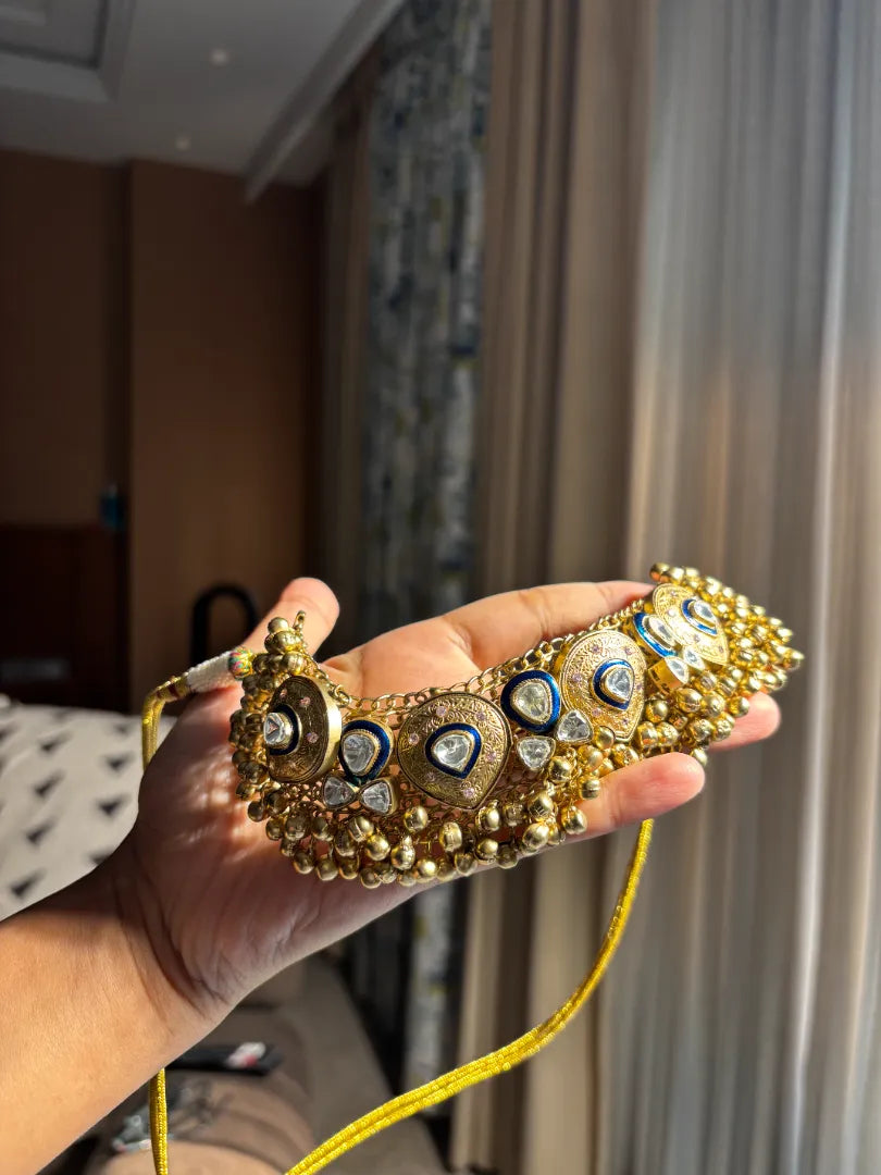 Kanaka Heritage Polki Meenakari Set