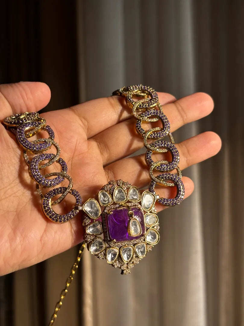 Isola Lavender Choker Set