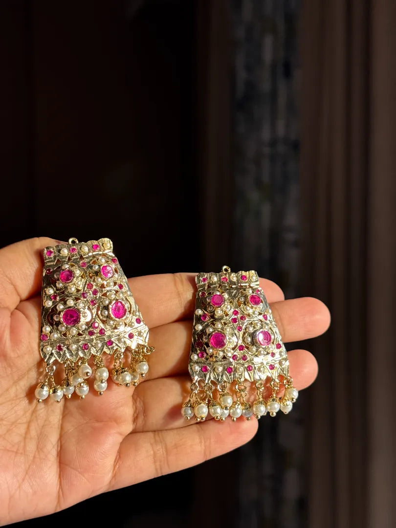 22k gold plated Adaa Statement Ruby Tops