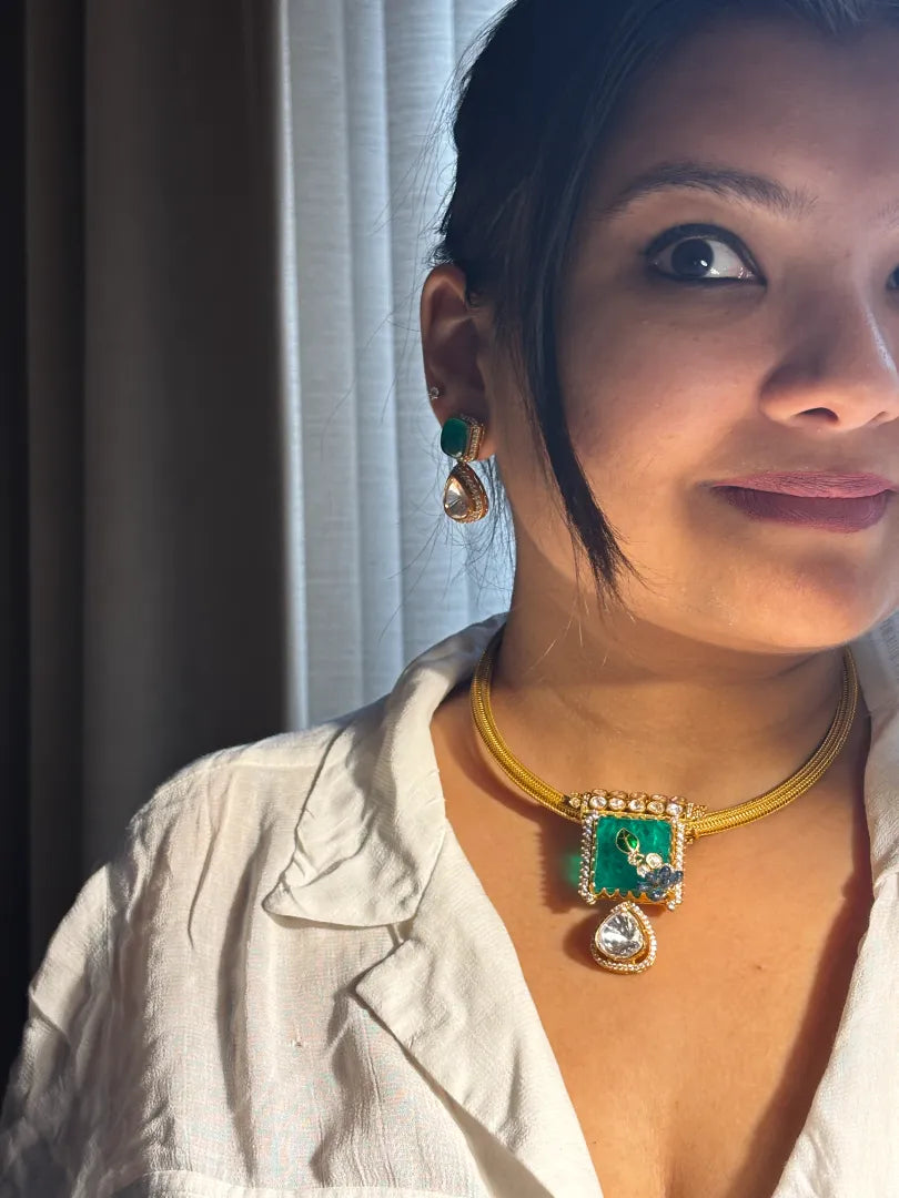 Iraaya Green Hasli Set