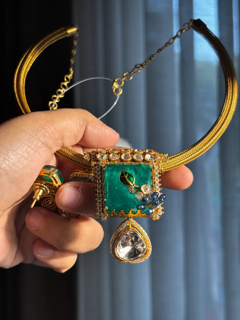 Iraaya Green Hasli Set