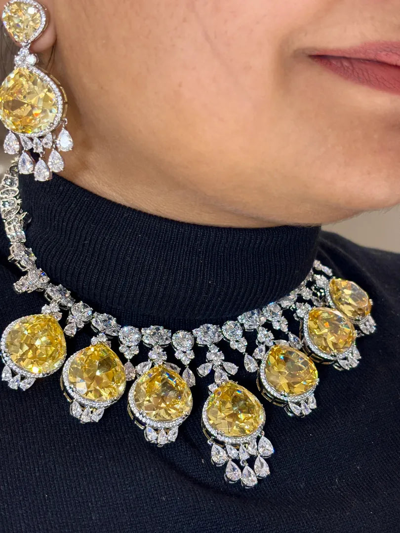 Aurora Golden Flame Citrine Necklace