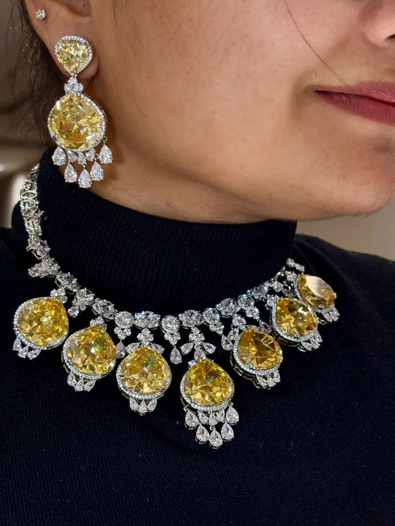 Aurora Golden Flame Citrine Necklace