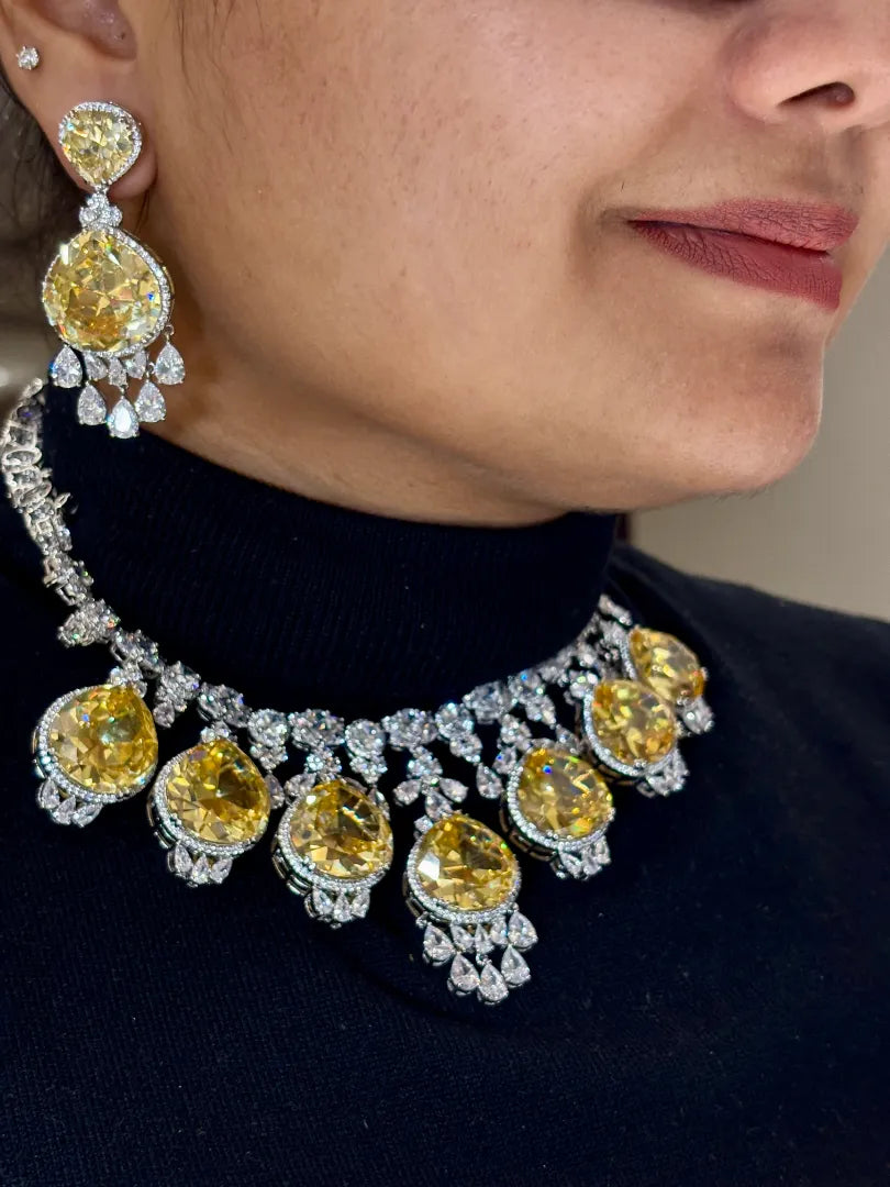 Aurora Golden Flame Citrine Necklace