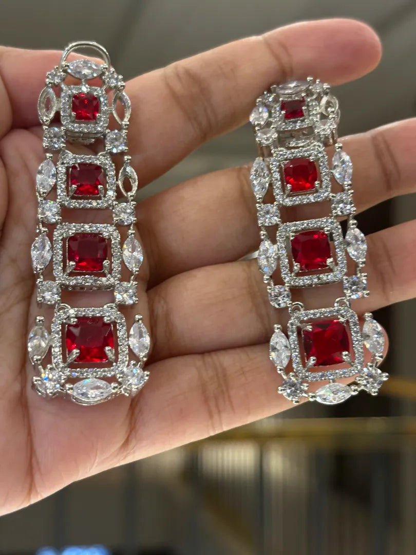 Ruby Woo Three Layered Necklace