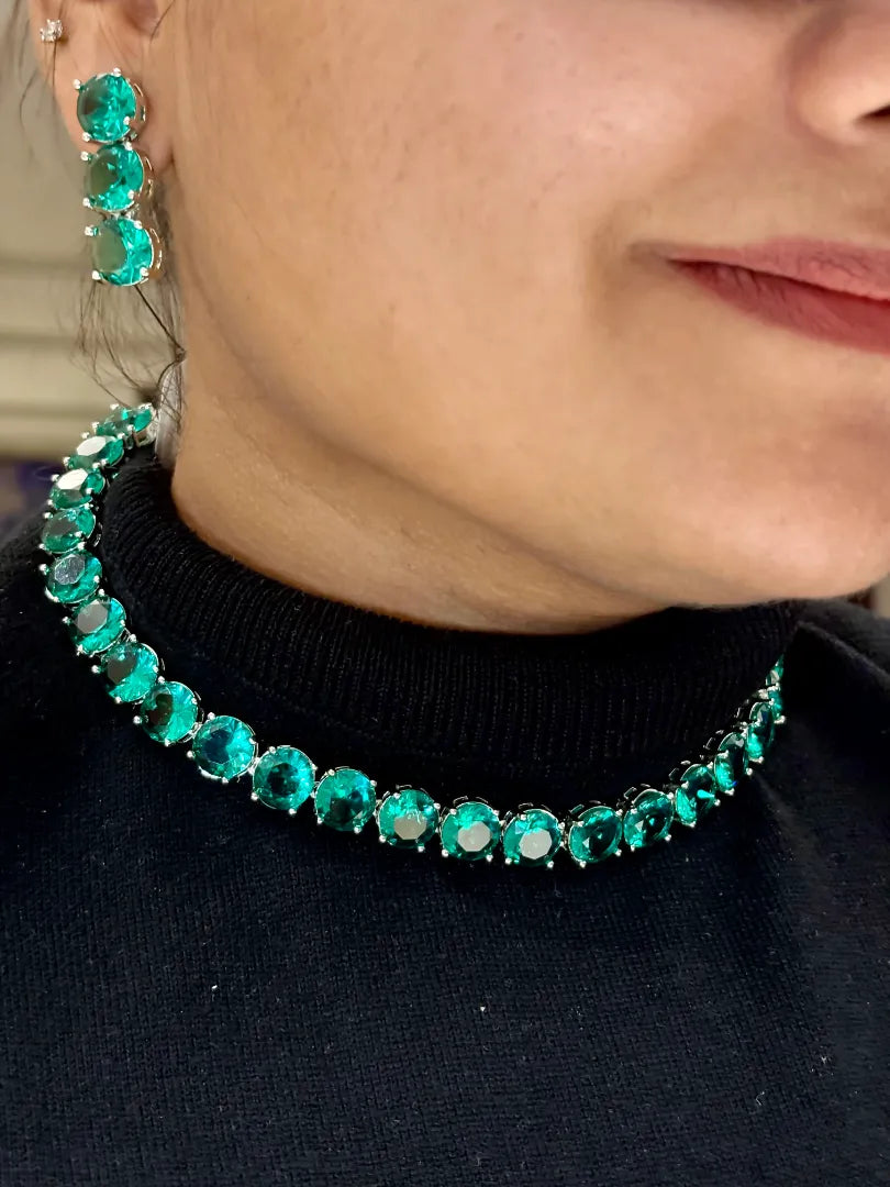 Aquamarine Aura Choker