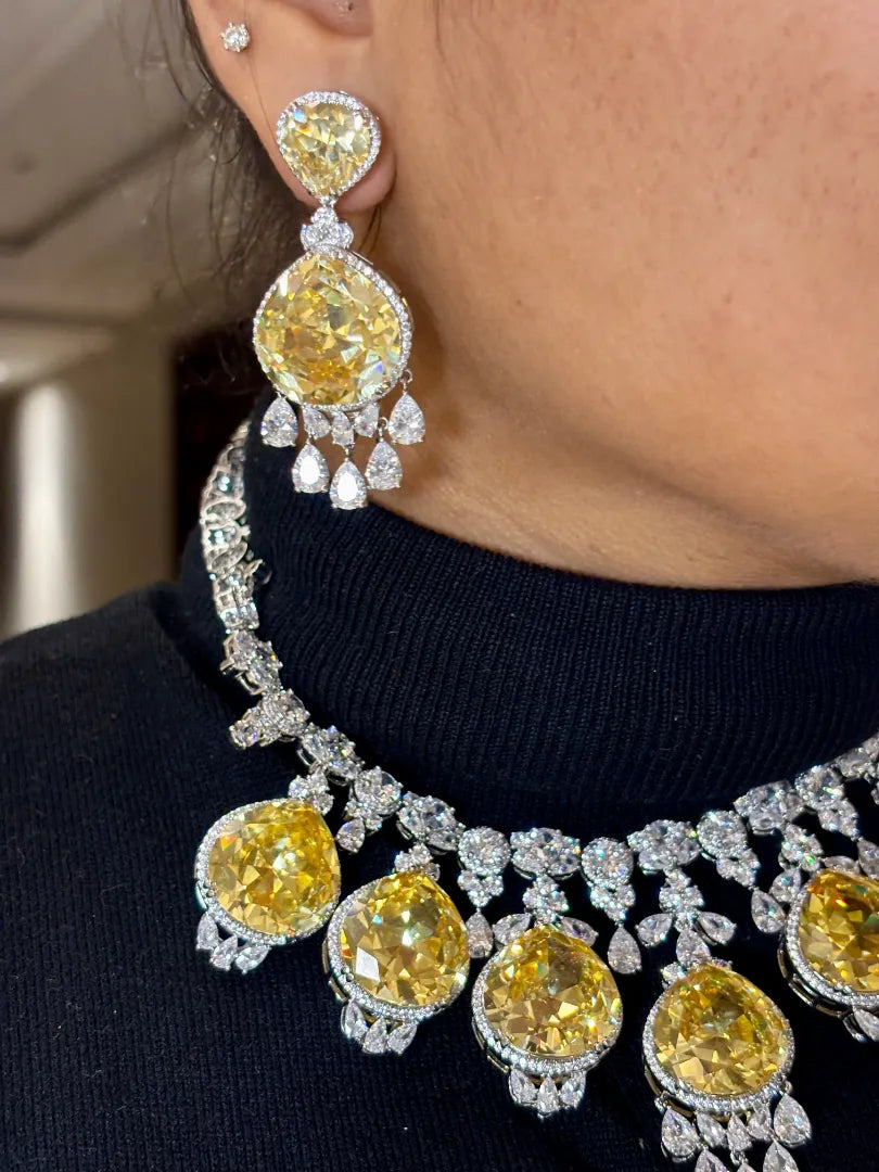 Aurora Golden Flame Citrine Necklace