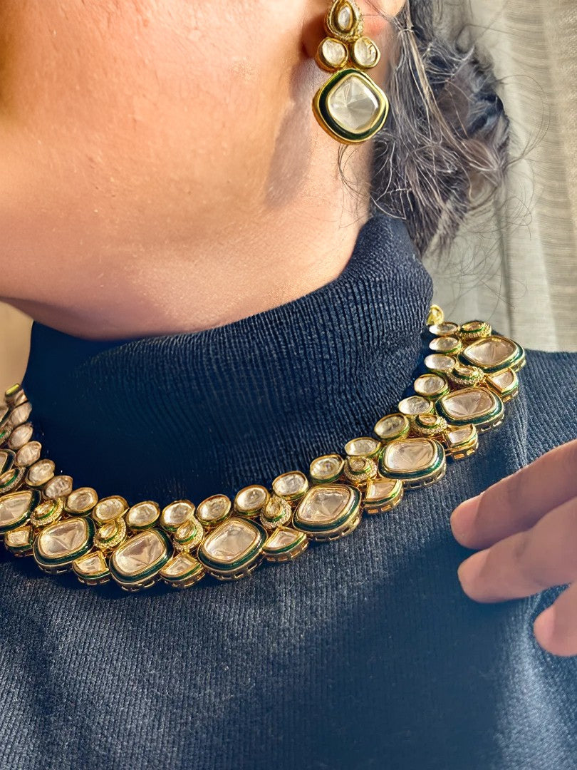 Uncut Kundan Polki Statement Necklace