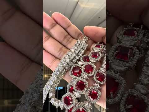 Ruby Woo Three Layered Necklace